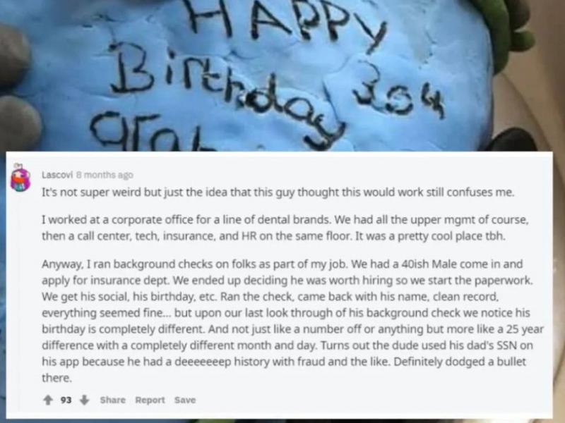 Used His Dad's Social Security Number