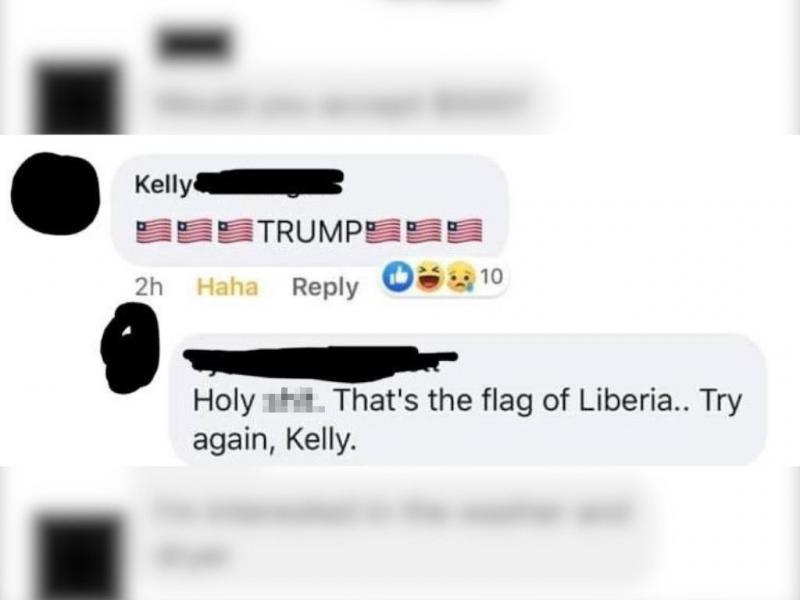 She Doesn't Know Her Flags